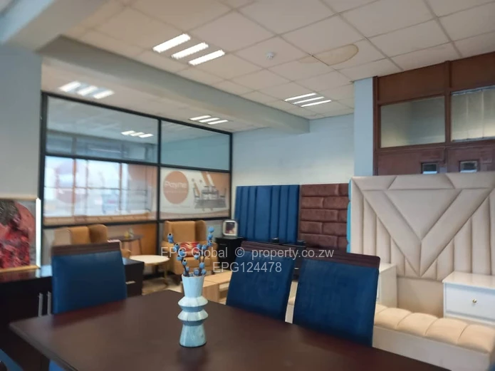 Morden well maintained first floor shop/office to  let in the Central Business District in Mutare   